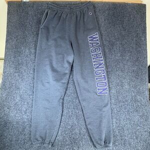 Champion Washington Huskies NCAA Sweatpants Mens 27x32 Heather Gray Tapered Leg
